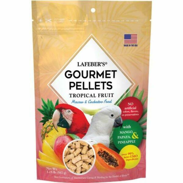 Unconditional Love 1.25 lbs Tropical Fruit Gourmet Pellets Bird Food for Macaw UN3631513